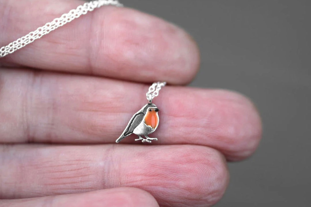 Roodborstje sieradenset