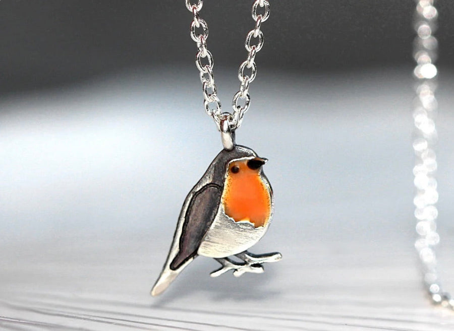 Roodborstje sieradenset