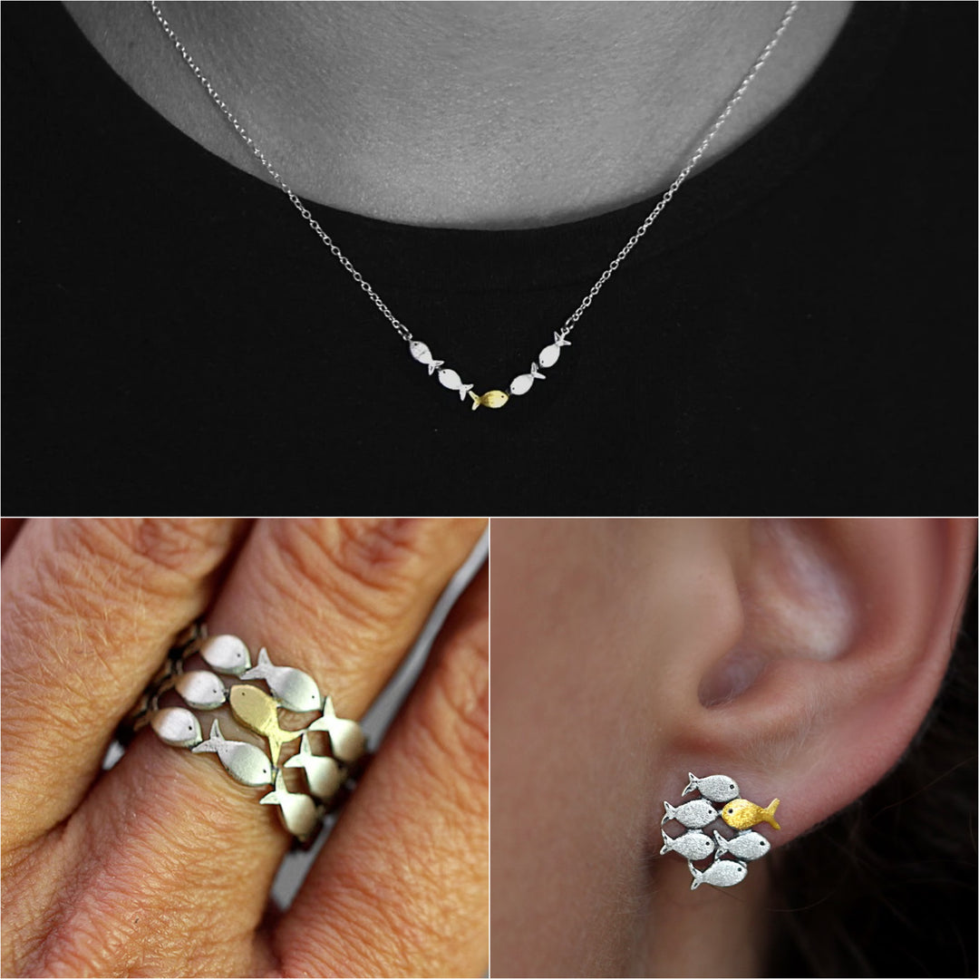 Tegen de stroom sieradenset