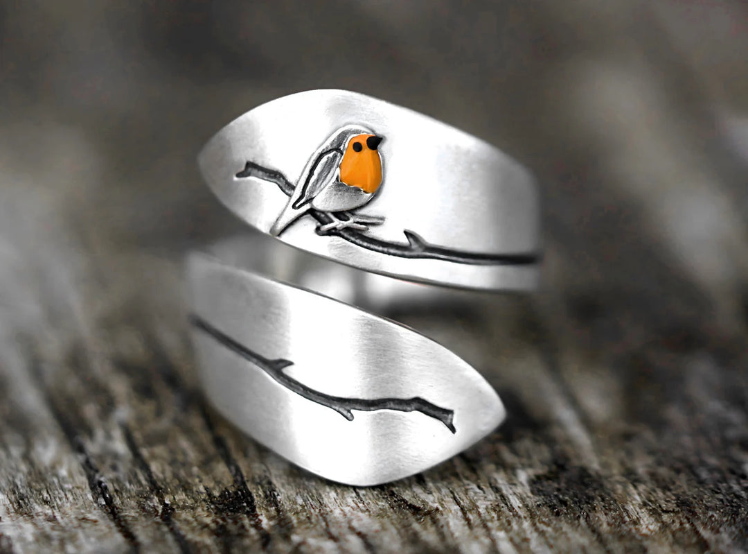 Roodborstje spiraalring